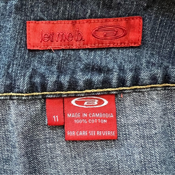 Pleated Jean Skirt Juniors 11 EUC - Picture 4 of 6